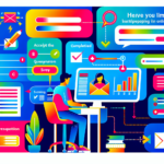 A vivid and contemporary illustration of the basics of participating in online surveys. Imagine an individual sitting at a desk, focused on a computer screen, which is showing a colorful graphical survey. Various graphics represent different steps in the survey-taking process, such as receiving an invitation, accepting the survey, completing questionnaire, submitting responses, and finally receiving some form of virtual reward or acknowledgment for participation. All these steps are represented sequentially, reflecting a modern, streamlined, and user-friendly design aesthetic.